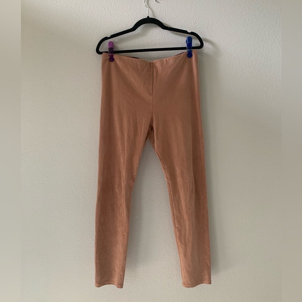 Lysse Pink Faux Suede Leggings
